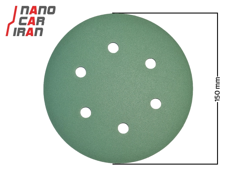 سنباده سایز 150 میلی متری (6 اینچ) ولکر درجه زبری P180 Volker 150mm Sanding Disc P180 Grit